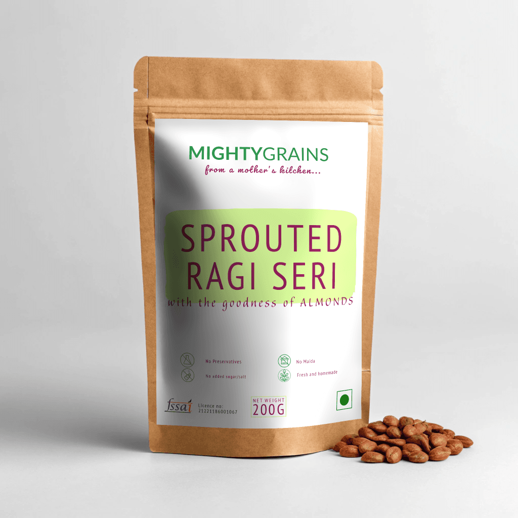 Sprouted Ragi Seri + Almonds (7 months+) - Image 1